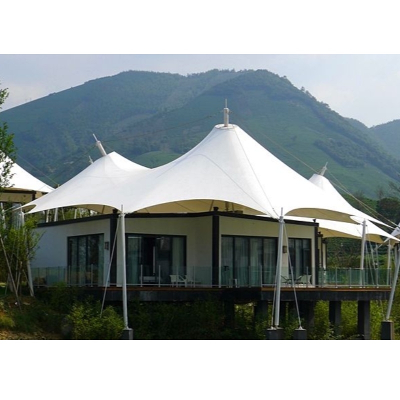 Préfabriqué 2 Personnes Maisons Chine Glamping Tente De Luxe Hôtel Tentes Resort Avec Salle De Bains Et Décoration Intérieure